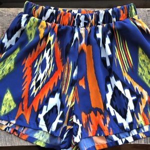 EUC Tyche Shorts Aztec Print